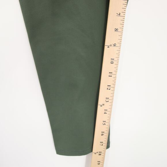 Good American Leggings Green Performance Capri Logo Waistband High Rise Size 2 - Picture 4 of 8